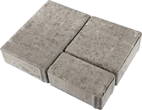 3-osaline mosaiiksillutiskivi läbipaistva taustaga